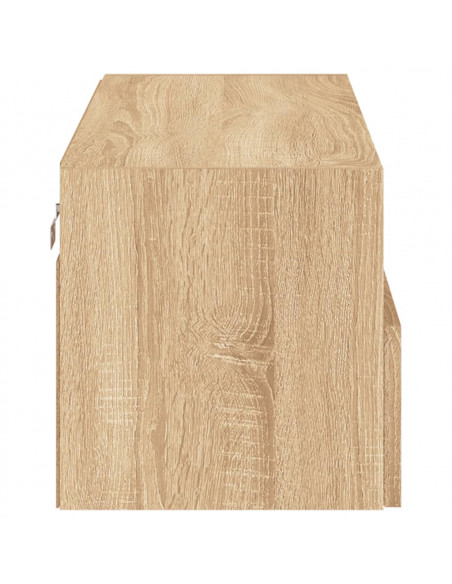 Mobile TV a Parete Rovere Sonoma 80x30x30 cm Legno Multistrato