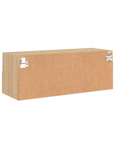 Mobile TV a Parete Rovere Sonoma 80x30x30 cm Legno Multistrato