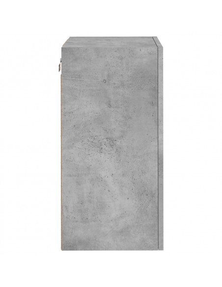 Mobile TV Parete Grigio Cemento 40,5x30x60 cm Legno Multistrato