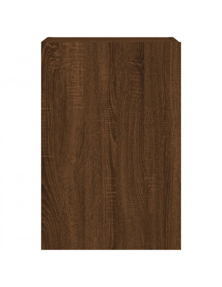 Mobili TV Muro 2 pz Rovere Marrone 40,5x30x60 Legno Multistrato