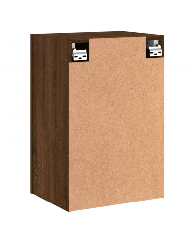 Mobili TV Muro 2 pz Rovere Marrone 40,5x30x60 Legno Multistrato