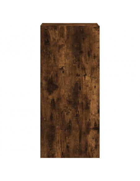 Mobile TV a Parete Rovere Fumo 40,5x30x90 cm Legno Multistrato