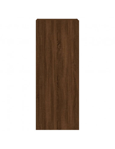 Mobile TV Parete Rovere Marrone 40,5x30x102cm Legno Multistrato