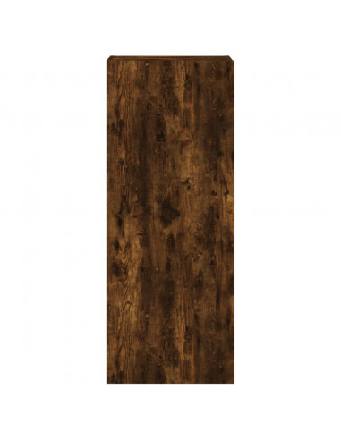 Mobile TV a Parete Rovere Fumo 40,5x30x102 cm Legno Multistrato