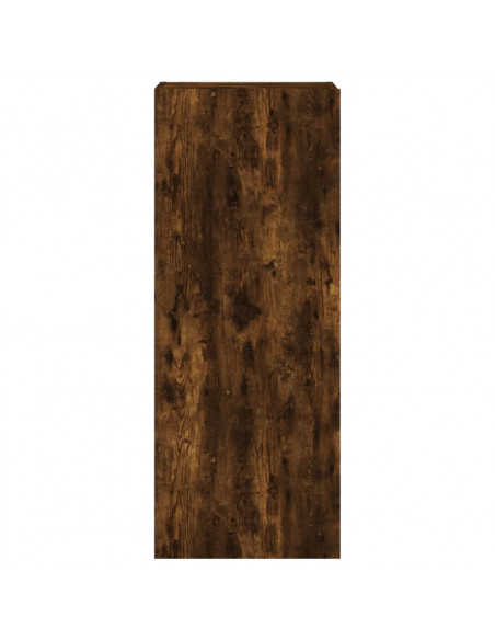 Mobile TV a Parete Rovere Fumo 40,5x30x102 cm Legno Multistrato