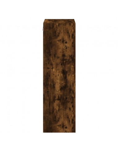 Mobile TV a Parete Rovere Fumo 40,5x30x102 cm Legno Multistrato