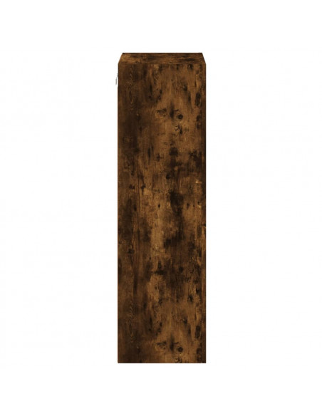 Mobile TV a Parete Rovere Fumo 40,5x30x102 cm Legno Multistrato