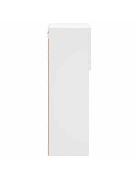 Mobile TV con Luci LED Bianco 30,5x30x90 cm