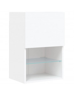 Mobile TV con Luci LED Bianco 40,5x30x60 cm 2