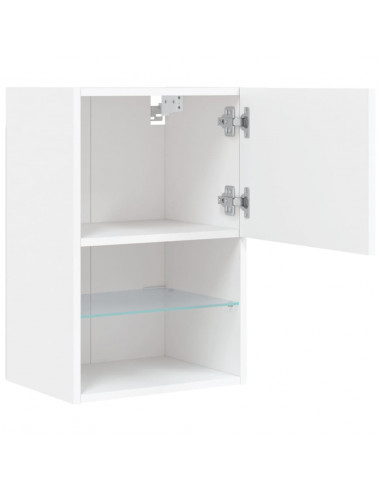 Mobile TV con Luci LED Bianco 40,5x30x60 cm