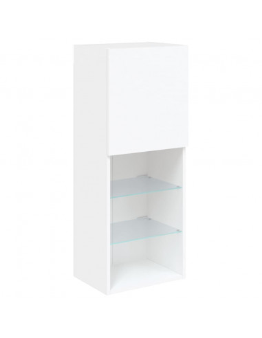 Mobile TV con Luci LED Bianco 40,5x30x102 cm