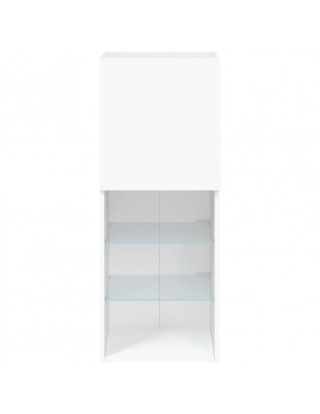 Mobile TV con Luci LED Bianco 40,5x30x102 cm