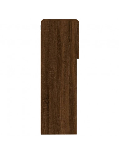 Mobile TV con Luci LED Rovere Marrone 40,5x30x90 cm