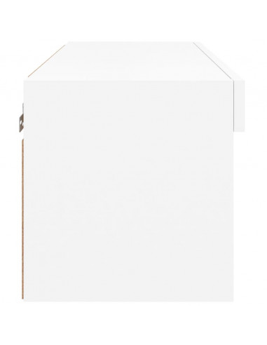 Mobile Porta TV con Luci LED Bianco 60x30x30 cm