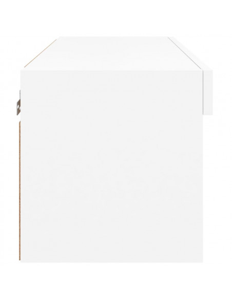 Mobile Porta TV con Luci LED Bianco 60x30x30 cm