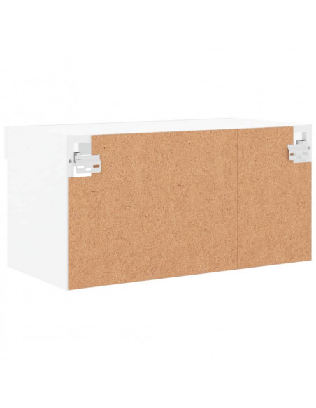 Mobile Porta TV con Luci LED Bianco 60x30x30 cm