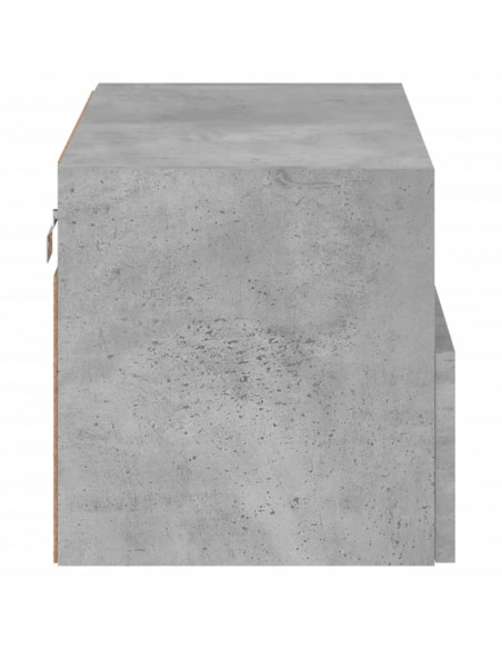 Mobile TV a Parete Grigio Cemento 60x30x30 cm Legno Multistrato