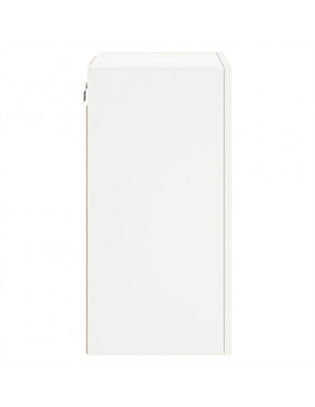 Mobile TV a Parete Bianco 40,5x30x60 cm in Legno Multistrato