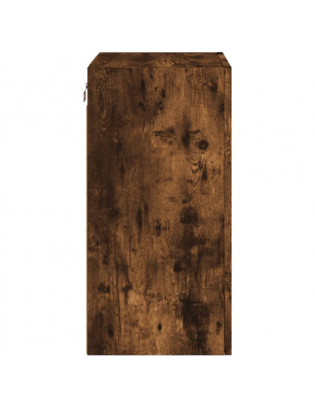 Mobili TV Parete 2pz Rovere Fumo 40,5x30x60cm Legno Multistrato