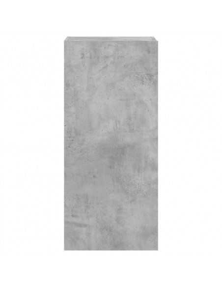Mobile TV Parete Grigio Cemento 40,5x30x90 cm Legno Multistrato