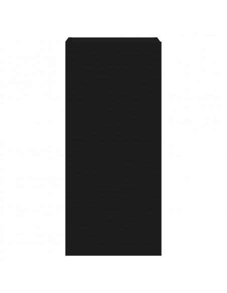 Mobile TV a Parete Nero 40,5x30x90 cm in Legno Multistrato