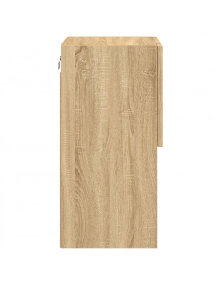 Mobili TV con Luci LED 2pz Rovere Sonoma 30,5x30x60 cm
