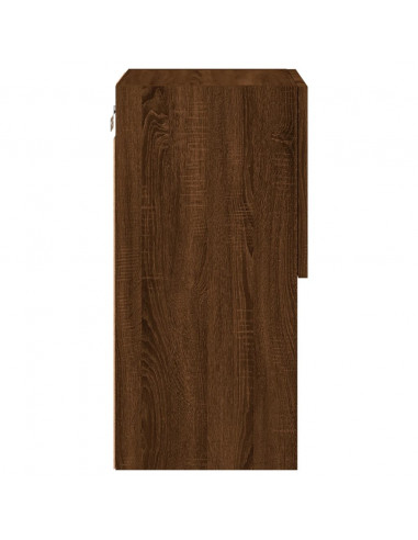 Mobile TV con Luci LED Rovere Marrone 30,5x30x60 cm