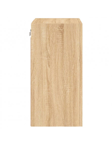 Mobili TV Muro 2pz Rovere Sonoma 40,5x30x60cm Legno Multistrato