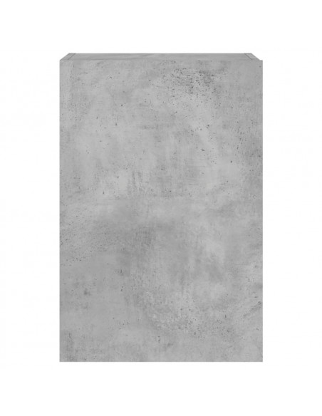 Mobili TV Muro 2pz Grigio Cemento 40,5x30x60 Legno Multistrato