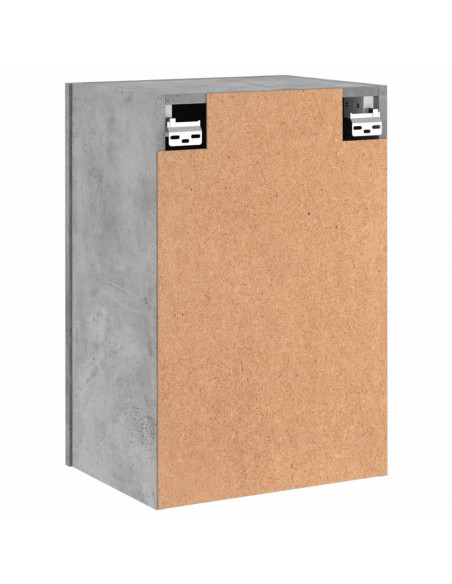 Mobili TV Muro 2pz Grigio Cemento 40,5x30x60 Legno Multistrato