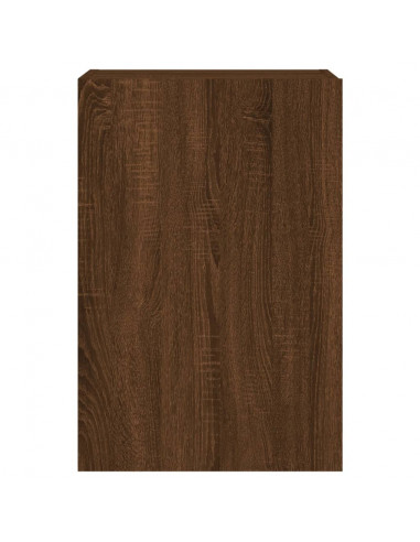 Mobile TV Parete Rovere Marrone 40,5x30x60 cm Legno Multistrato