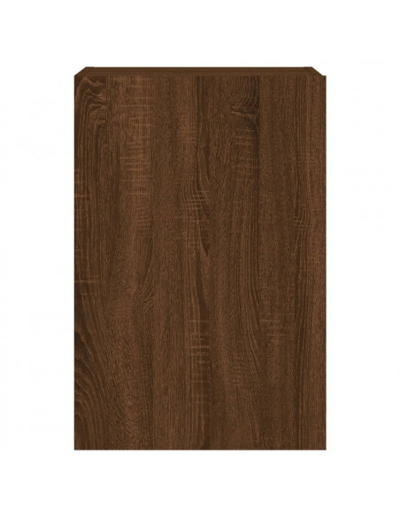 Mobile TV Parete Rovere Marrone 40,5x30x60 cm Legno Multistrato