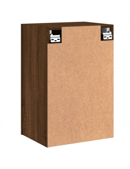 Mobile TV Parete Rovere Marrone 40,5x30x60 cm Legno Multistrato