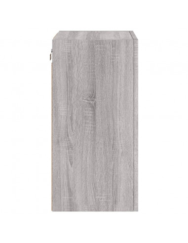 Mobile TV Parete Grigio Sonoma 40,5x30x60 cm Legno Multistrato