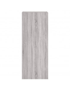 Mobile TV Parete Grigio Sonoma 40,5x30x102 cm Legno Multistrato 2