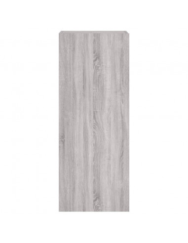 Mobile TV Parete Grigio Sonoma 40,5x30x102 cm Legno Multistrato