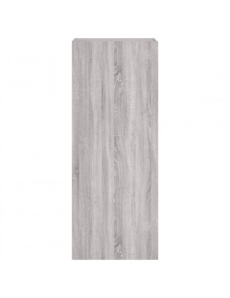 Mobile TV Parete Grigio Sonoma 40,5x30x102 cm Legno Multistrato