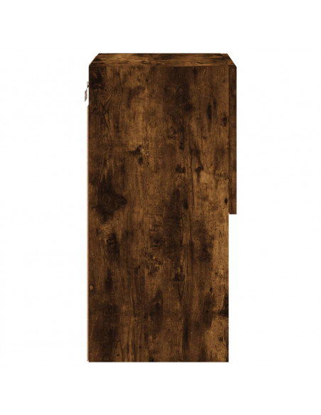 Mobile TV con Luci LED Rovere Fumo 30,5x30x60 cm