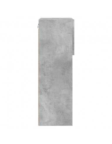 Mobile TV con Luci LED Grigio Cemento 40,5x30x90 cm