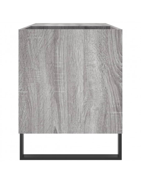 Mobile Porta Dischi Grigio Sonoma 85x38x48 cm Legno Multistrato