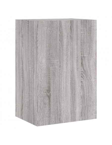 Mobili TV a Muro 6pz Grigio Sonoma in Legno Multistrato
