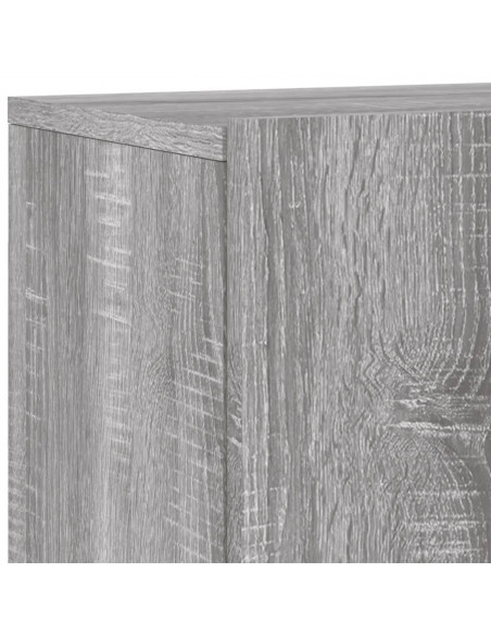 Mobili TV a Muro 6pz Grigio Sonoma in Legno Multistrato
