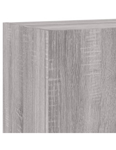 Mobili TV a Muro 6pz Grigio Sonoma in Legno Multistrato