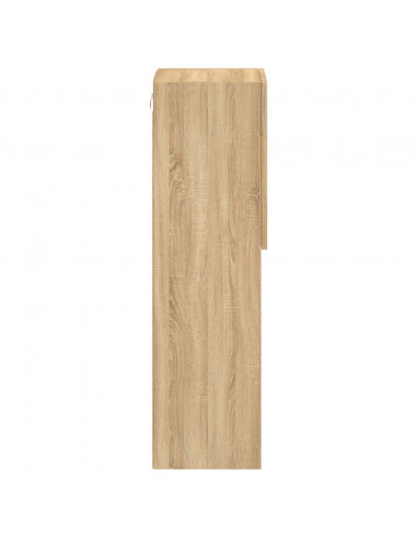 Mobili TV con Luci LED 2pz Rovere Sonoma 30,5x30x102 cm