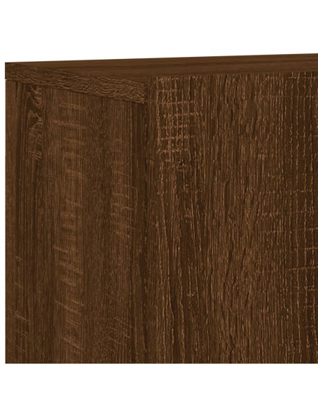 Mobili TV a Muro 6pz Rovere Marrone in Legno Multistrato