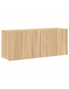 Mobili TV a Muro 5pz Rovere Sonoma in Legno Multistrato 2