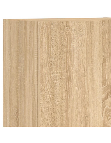 Mobili TV a Muro 5pz Rovere Sonoma in Legno Multistrato