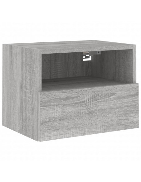 Mobili TV a Muro 5pz Grigio Sonoma in Legno Multistrato