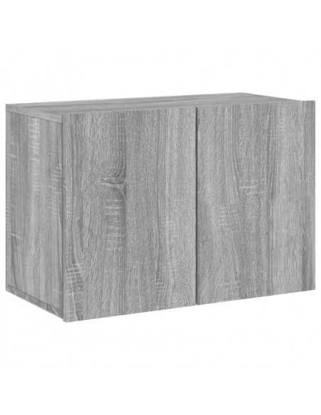 Mobili TV a Muro 5pz Grigio Sonoma in Legno Multistrato