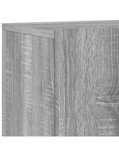 Mobili TV a Muro 5pz Grigio Sonoma in Legno Multistrato